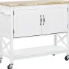 Servierwagen Weis / Heller Holzfarbton Mele