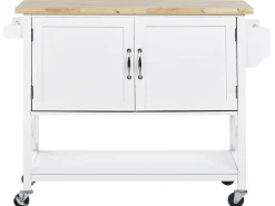 Servierwagen Weis / Heller Holzfarbton Mele