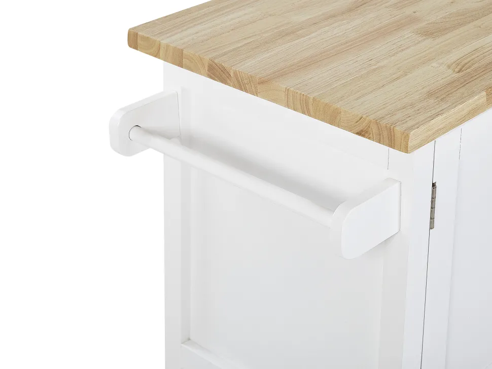Servierwagen Weis / Heller Holzfarbton Mele