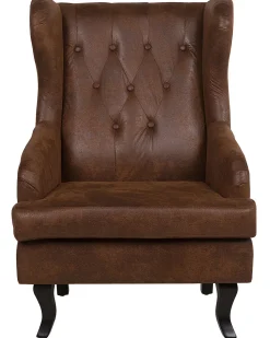 Sessel Kunstleder Braun Alta
