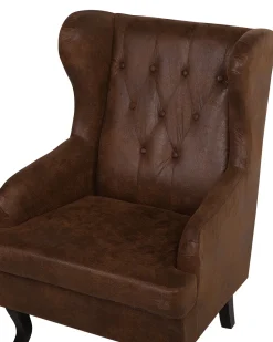 Sessel Kunstleder Braun Alta