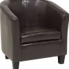 Sessel Kunstleder Braun Borwick