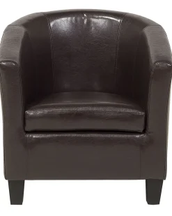 Sessel Kunstleder Braun Borwick
