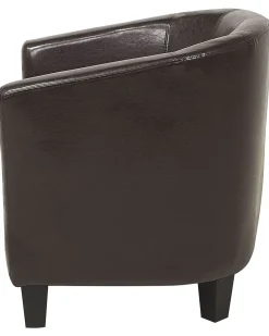 Sessel Kunstleder Braun Borwick