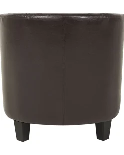 Sessel Kunstleder Braun Borwick