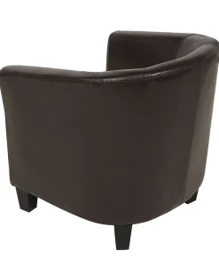 Sessel Kunstleder Braun Borwick