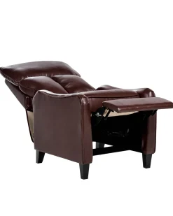 Sessel Kunstleder Braun Verstellbar Royston