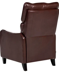 Sessel Kunstleder Braun Verstellbar Royston