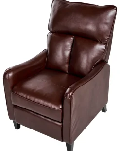 Sessel Kunstleder Braun Verstellbar Royston