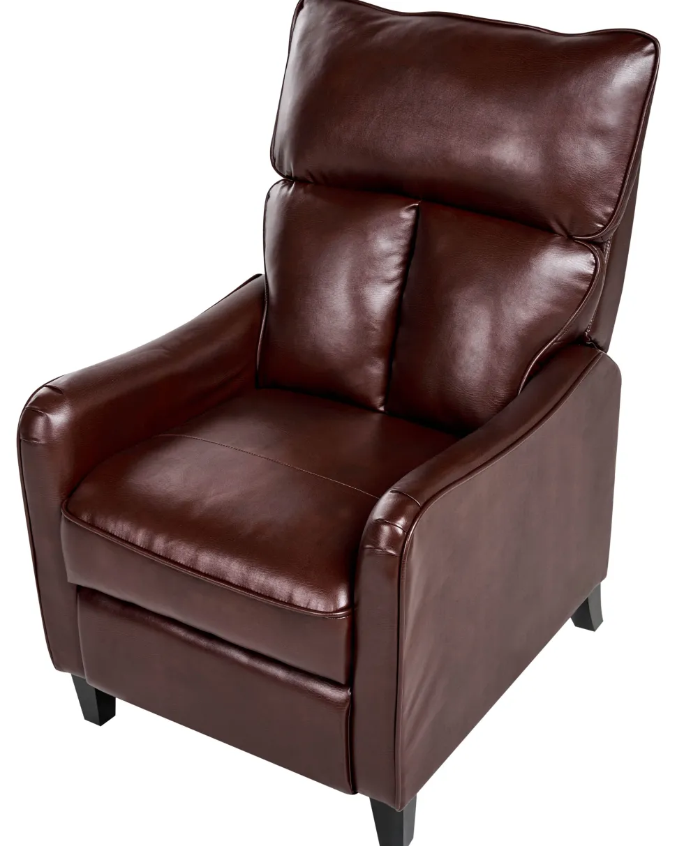 Sessel Kunstleder Braun Verstellbar Royston