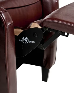 Sessel Kunstleder Braun Verstellbar Royston