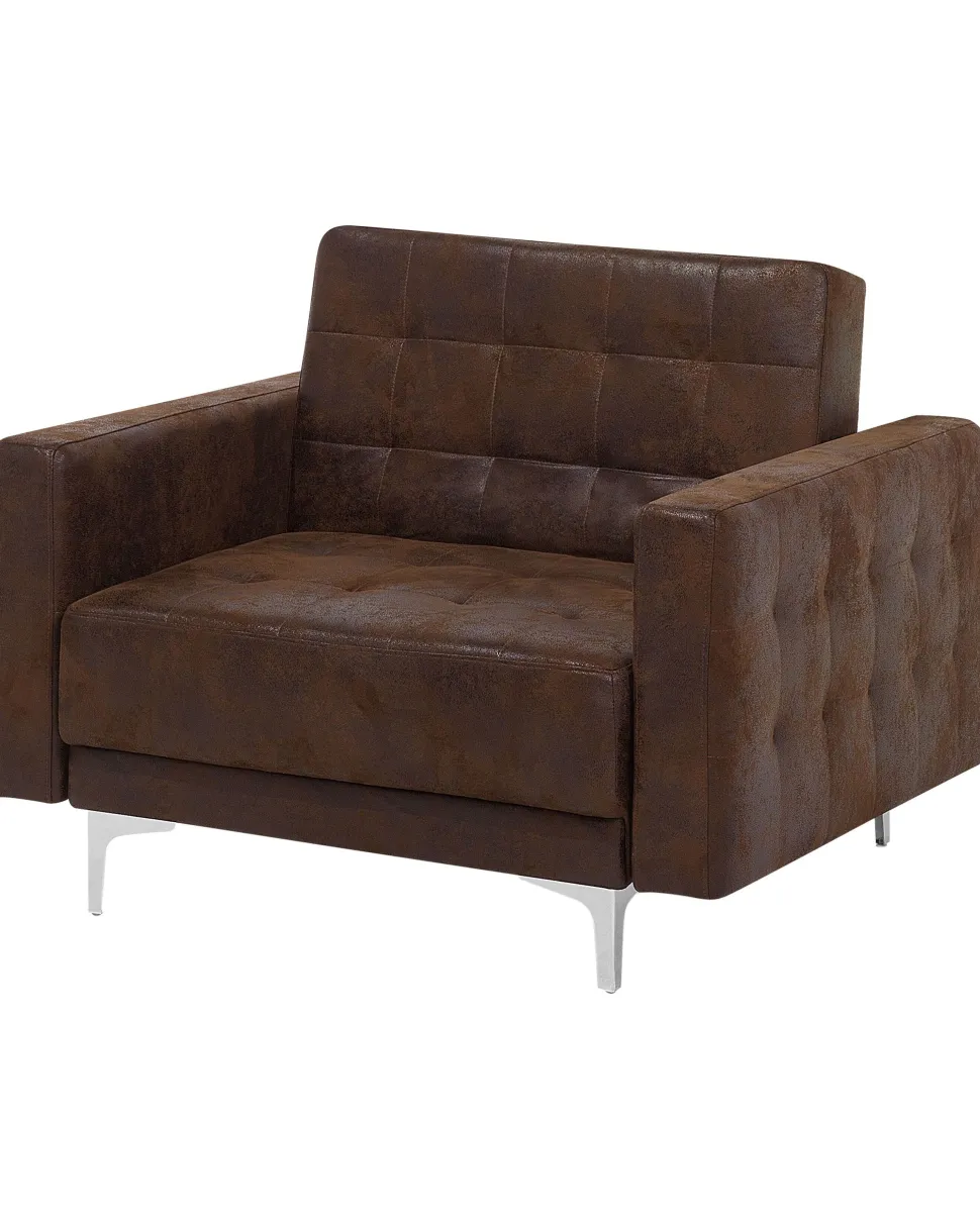 Sessel Kunstleder Old Style Braun Aberdeen
