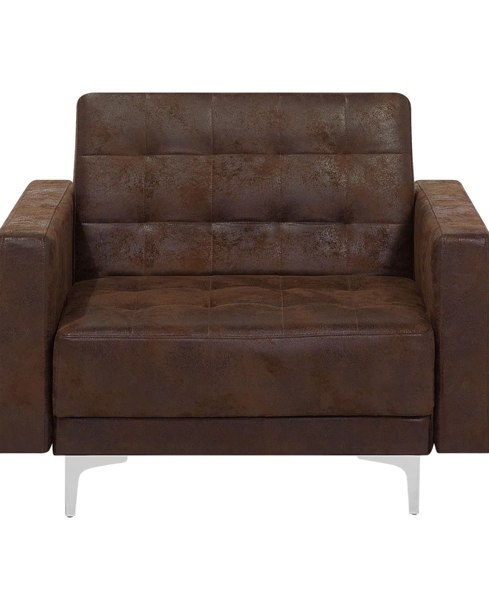 Sessel Kunstleder Old Style Braun Aberdeen