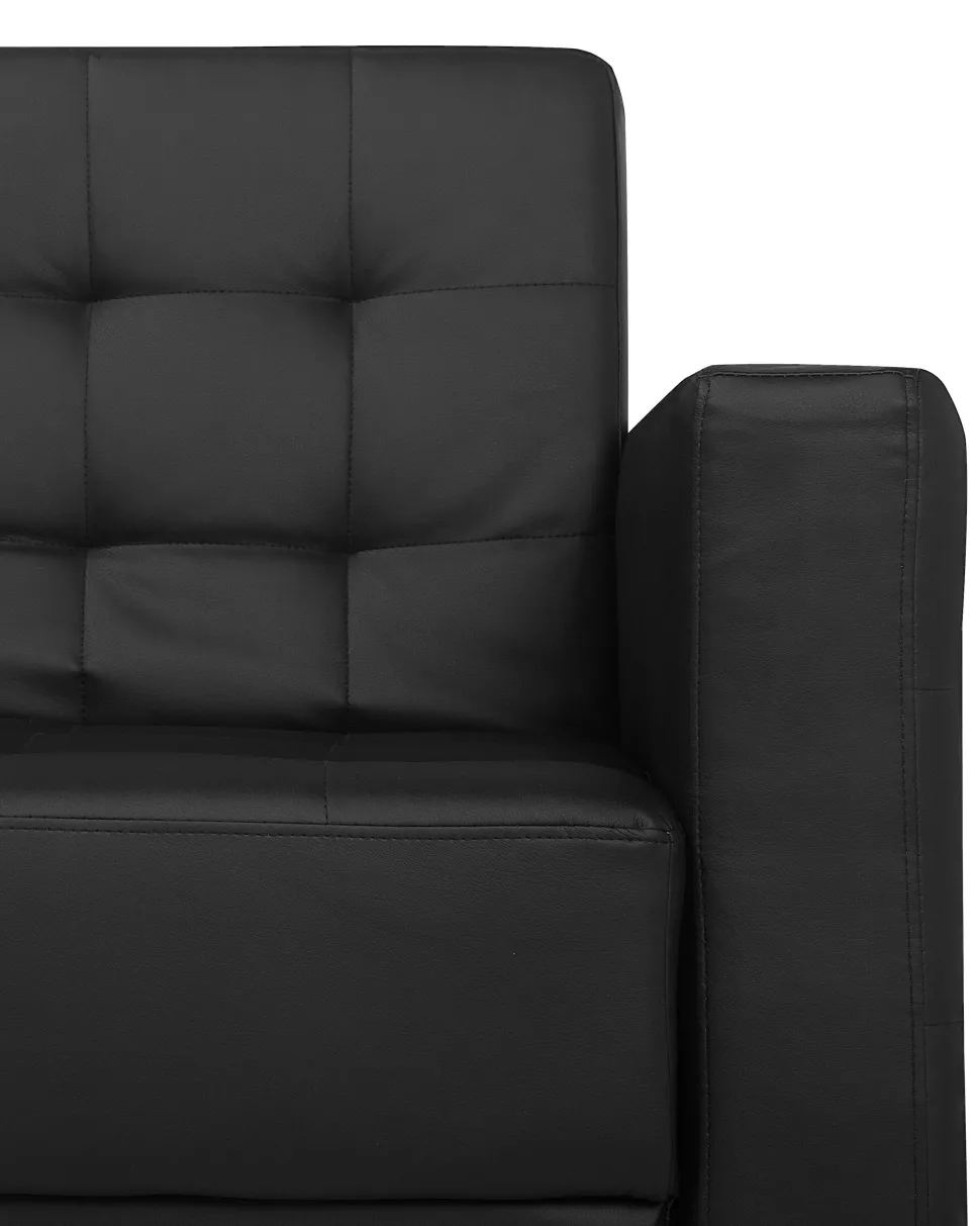 Sessel Kunstleder Schwarz Aberdeen