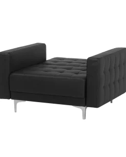 Sessel Kunstleder Schwarz Aberdeen