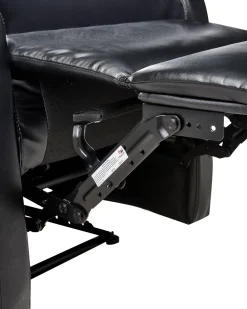 Sessel Kunstleder Schwarz Led-Beleuchtung Usb-Port Verstellbar Virrat