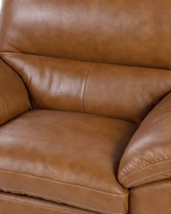 Sessel Leder Goldbraun Horten