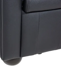 Sessel Leder Schwarz Chesterfield