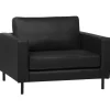 Sessel Leder Schwarz Savalen
