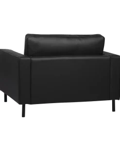 Sessel Leder Schwarz Savalen
