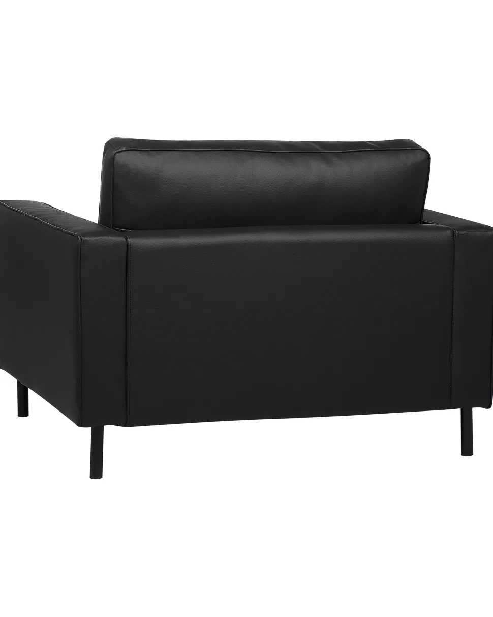 Sessel Leder Schwarz Savalen