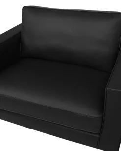 Sessel Leder Schwarz Savalen