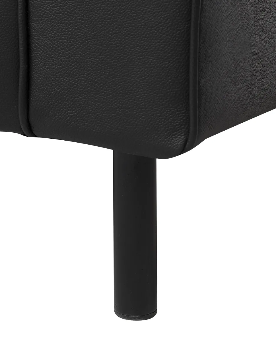 Sessel Leder Schwarz Savalen