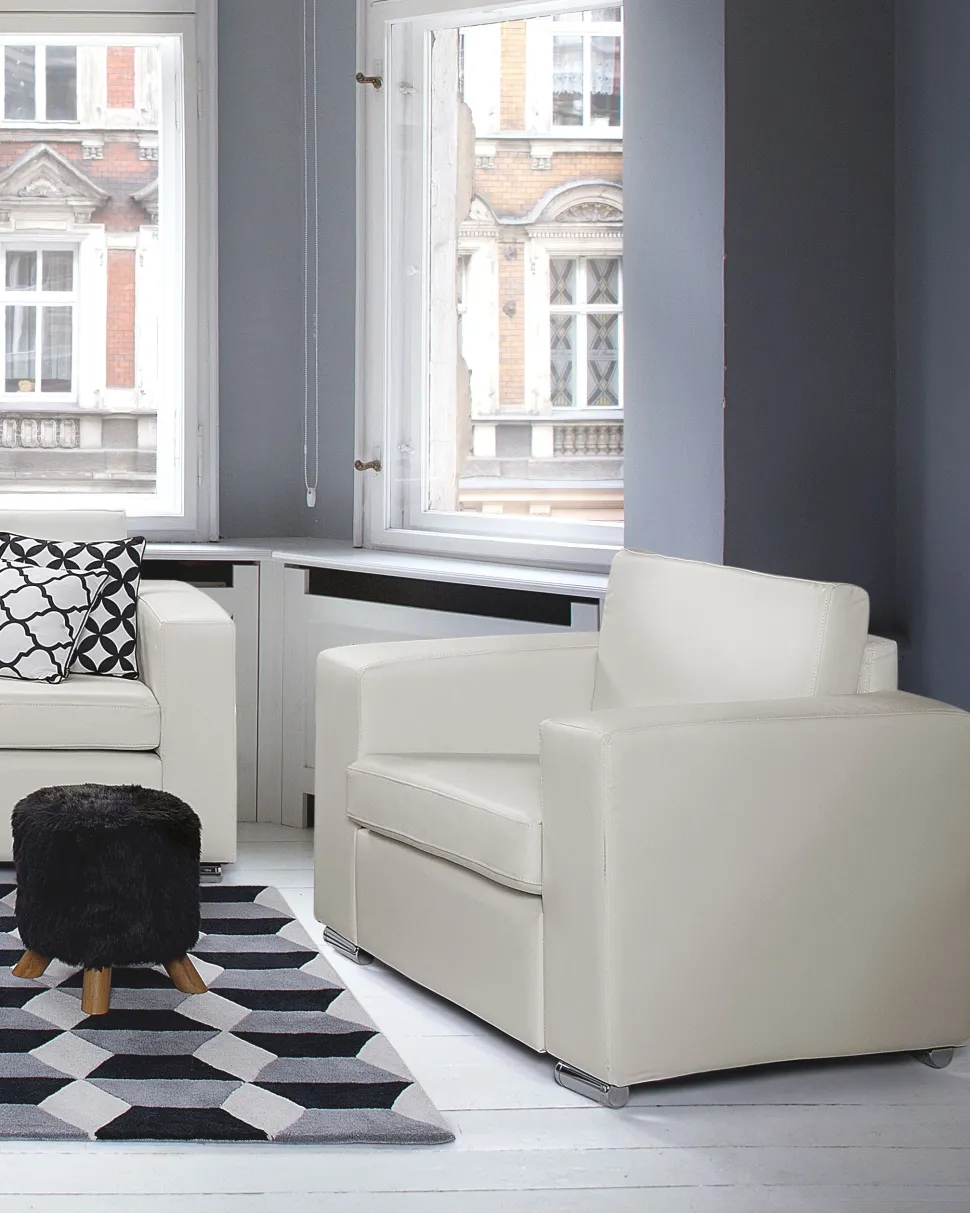 Sessel Leder Weis Helsinki