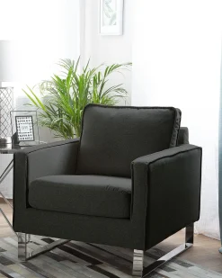 Sessel Polsterbezug Anthrazit Vind