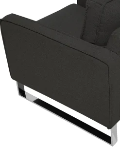 Sessel Polsterbezug Anthrazit Vind