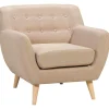 Sessel Polsterbezug Beige Motala