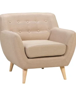 Sessel Polsterbezug Beige Motala