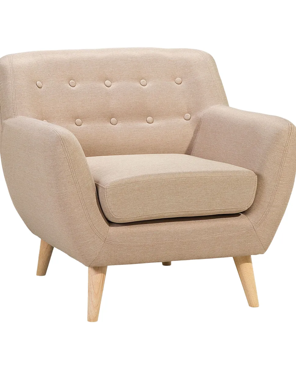 Sessel Polsterbezug Beige Motala