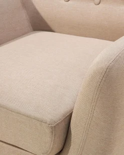Sessel Polsterbezug Beige Motala