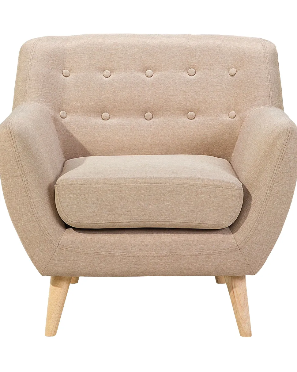 Sessel Polsterbezug Beige Motala