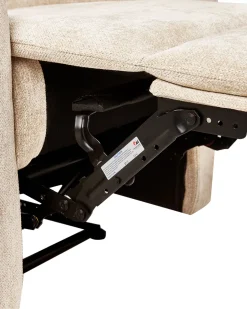 Sessel Polsterbezug Beige Led-Beleuchtung Usb-Port Verstellbar Somero