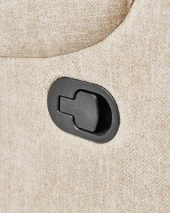 Sessel Polsterbezug Beige Led-Beleuchtung Usb-Port Verstellbar Somero