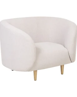 Sessel Polsterbezug Beige / Gold Loen