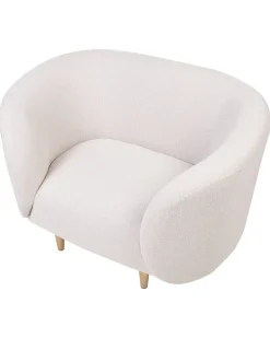 Sessel Polsterbezug Beige / Gold Loen