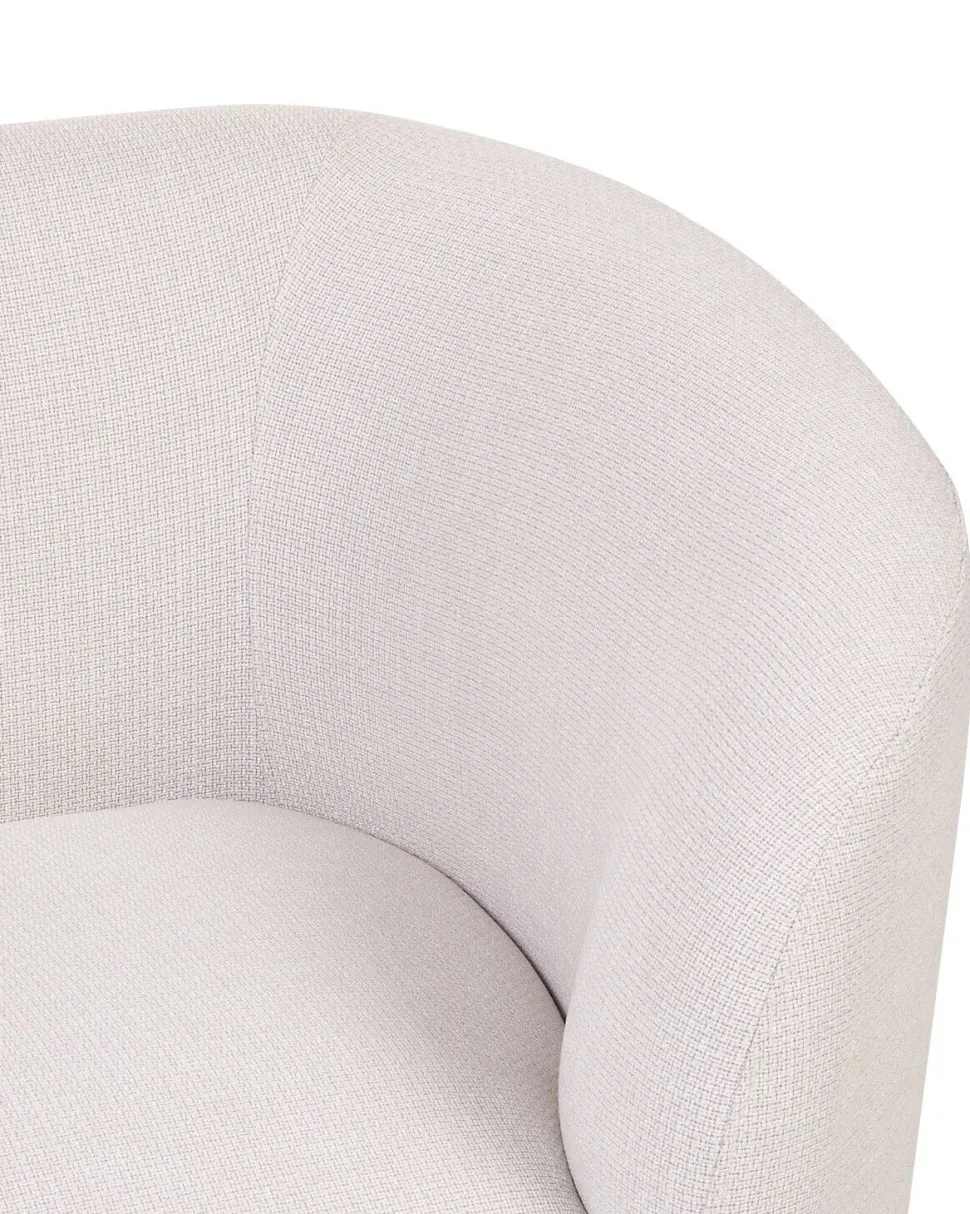 Sessel Polsterbezug Beige / Gold Loen