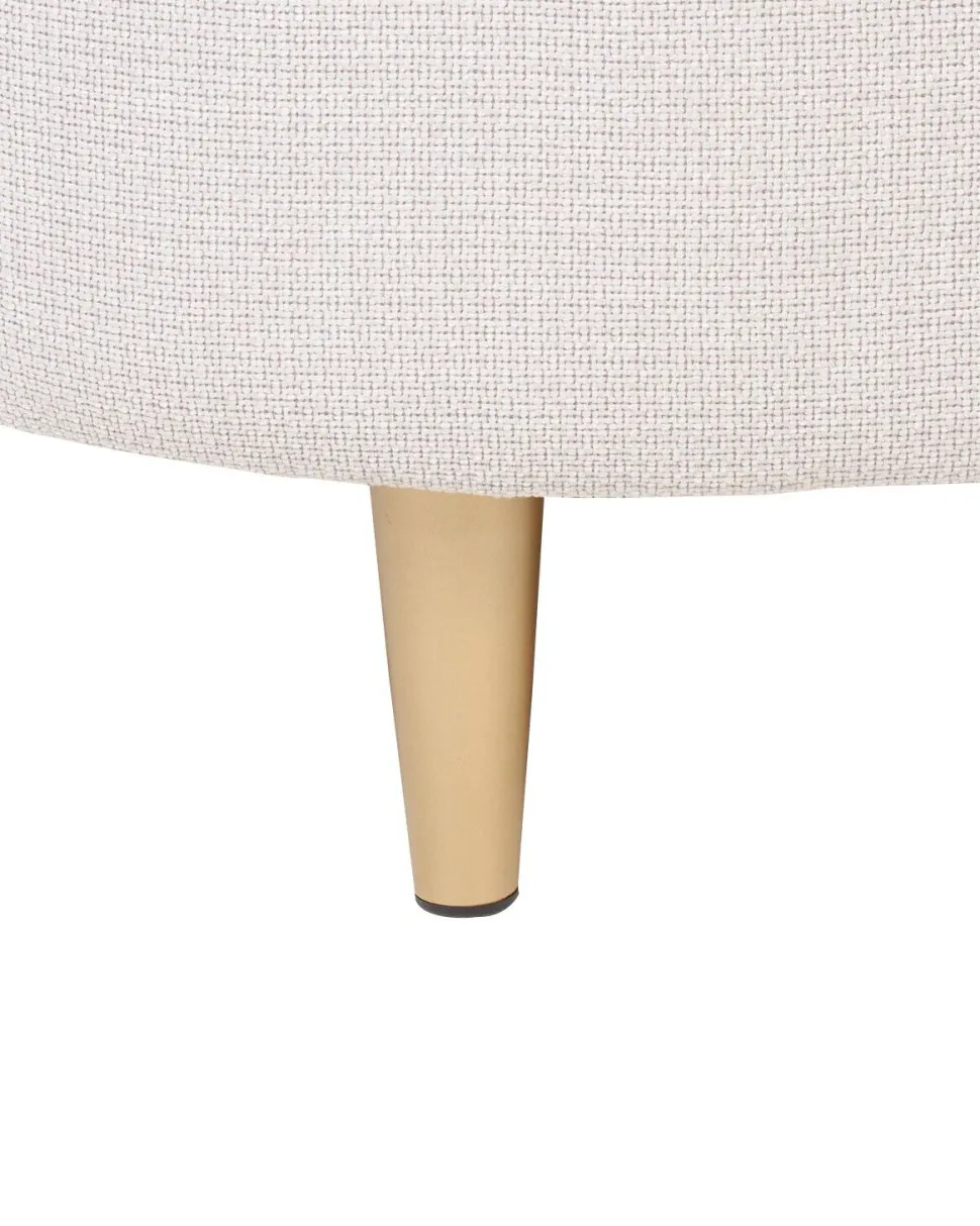 Sessel Polsterbezug Beige / Gold Loen