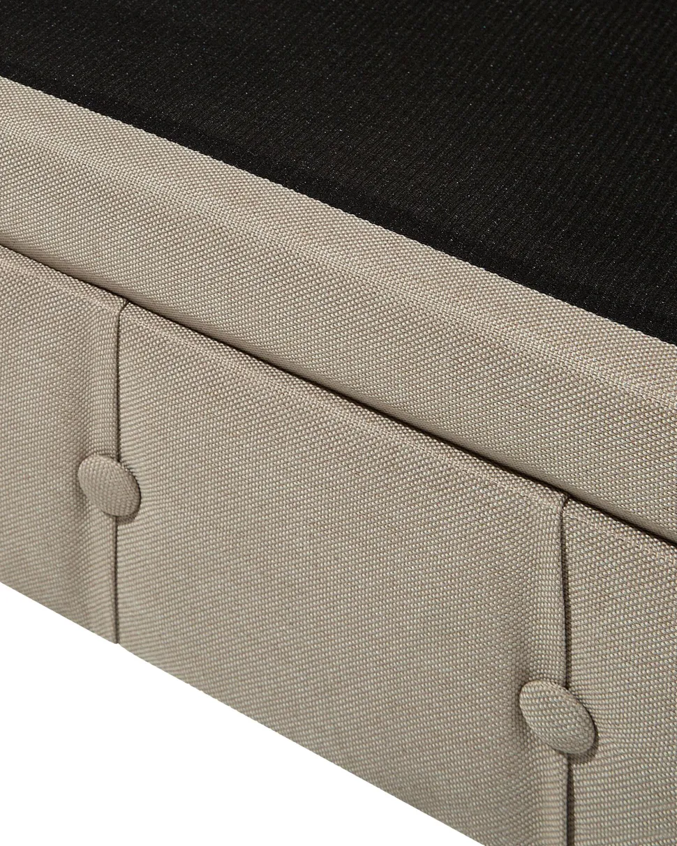 Sessel Polsterbezug Beige Chesterfield Gros
