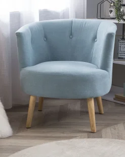 Sessel Polsterbezug Blau Odenzen