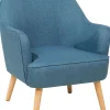 Sessel Polsterbezug Blaugrun Loken