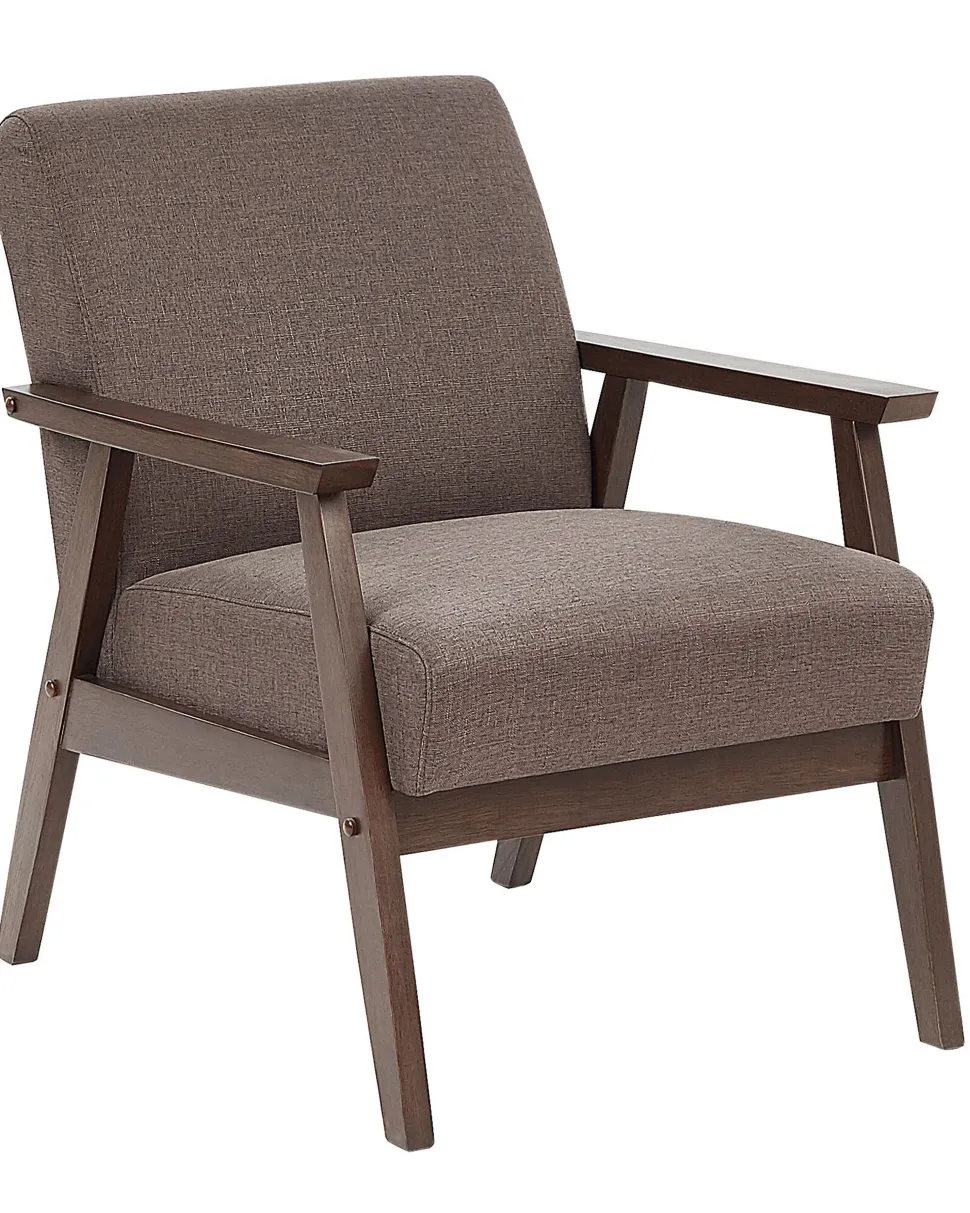 Sessel Polsterbezug Braun Retro-Design Asnes