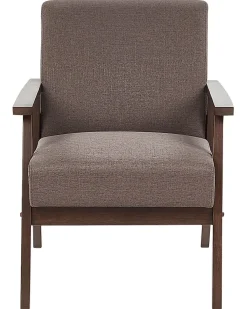 Sessel Polsterbezug Braun Retro-Design Asnes