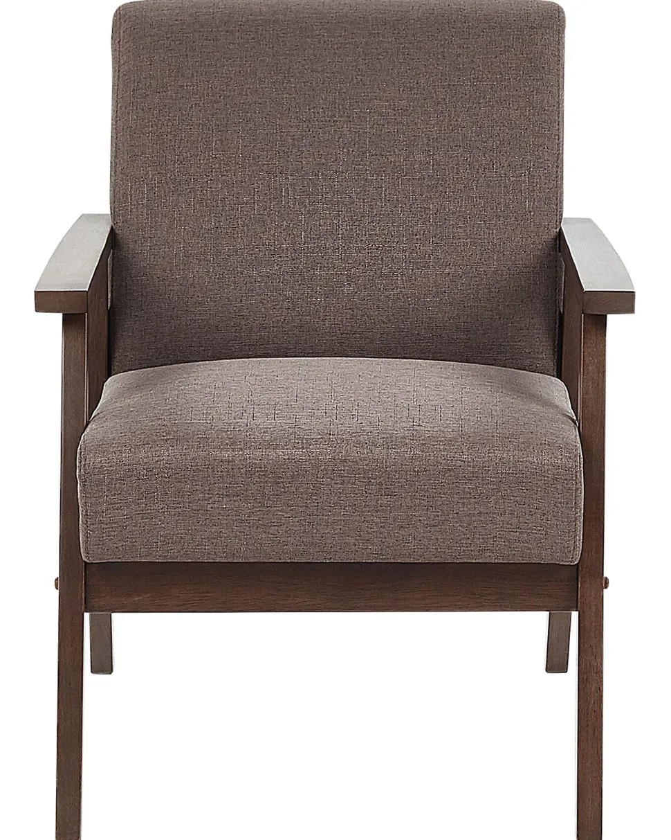 Sessel Polsterbezug Braun Retro-Design Asnes