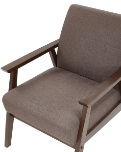 Sessel Polsterbezug Braun Retro-Design Asnes