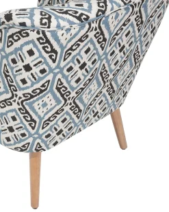Sessel Polsterbezug Bunt Plus Hocker Tumba