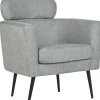 Sessel Polsterbezug Grau Soby
